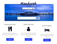 Tablet Screenshot of mandurah.com.au